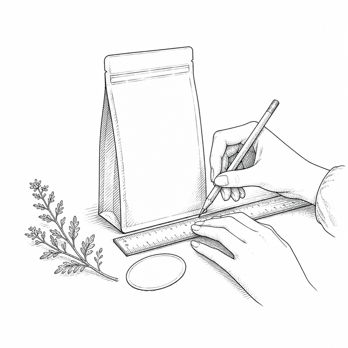 アートディレクターとしての商品づくりを表すイラスト